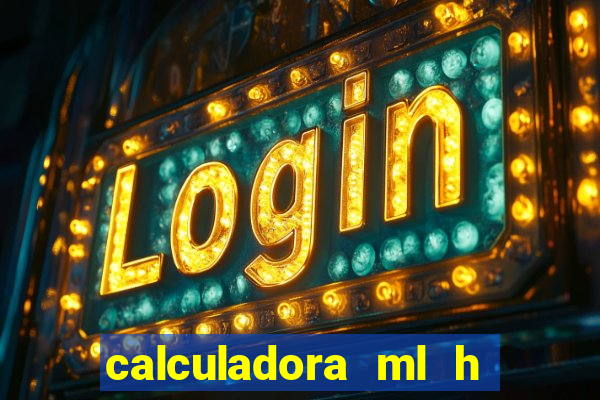 calculadora ml h para mcg kg min